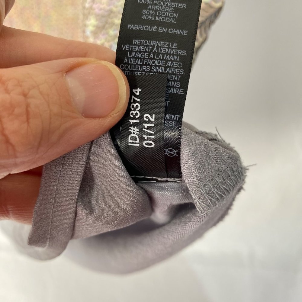 Express Grey Neutral Sequined Sleeveless Size Medium - Picture 8 of 11